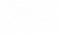 ollie dakin signature logo white